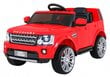 Vienvietis vaikiškas elektromobilis Land Rover Discovery, raudonas kaina ir informacija | Elektromobiliai vaikams | pigu.lt