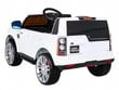 Vienvietis vaikiškas elektromobilis Land Rover Discovery, baltas kaina ir informacija | Elektromobiliai vaikams | pigu.lt