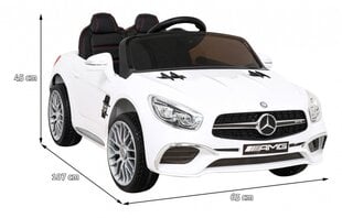 Vienvietis vaikiškas elektromobilis Mercedes Benz AMG SL65 S, baltas kaina ir informacija | Elektromobiliai vaikams | pigu.lt