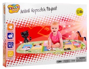 Žaidimo kilimėlis su gyvūnais ir garsais, žalias цена и информация | Игрушки для малышей | pigu.lt