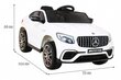 Vienvietis vaikiškas elektromobils Mercedes Benz GLC63S, baltas kaina ir informacija | Elektromobiliai vaikams | pigu.lt