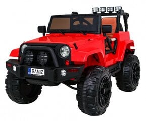 Vienvietis vaikiškas elektromobilis Jeep All Terrain, raudonas kaina ir informacija | Elektromobiliai vaikams | pigu.lt