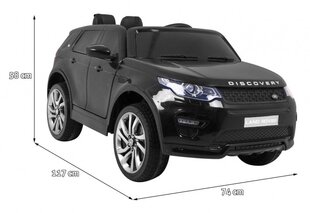Одноместный детский электрический автомобиль Land Rover Discovery, черный цена и информация | Электромобили для детей | pigu.lt
