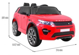 Одноместный детский электрический автомобиль Land Rover Discovery, красный цена и информация | Электромобили для детей | pigu.lt