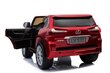 Dvivietis vaikiškas elektromobilis Lexus LX570, raudonas kaina ir informacija | Elektromobiliai vaikams | pigu.lt