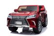 Dvivietis vaikiškas elektromobilis Lexus LX570, raudonas kaina ir informacija | Elektromobiliai vaikams | pigu.lt