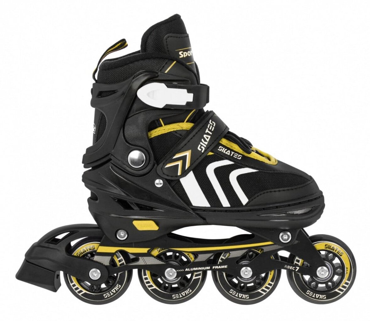 Riedučiai SporTrike Skates 4in1, geltoni цена и информация | Riedučiai | pigu.lt