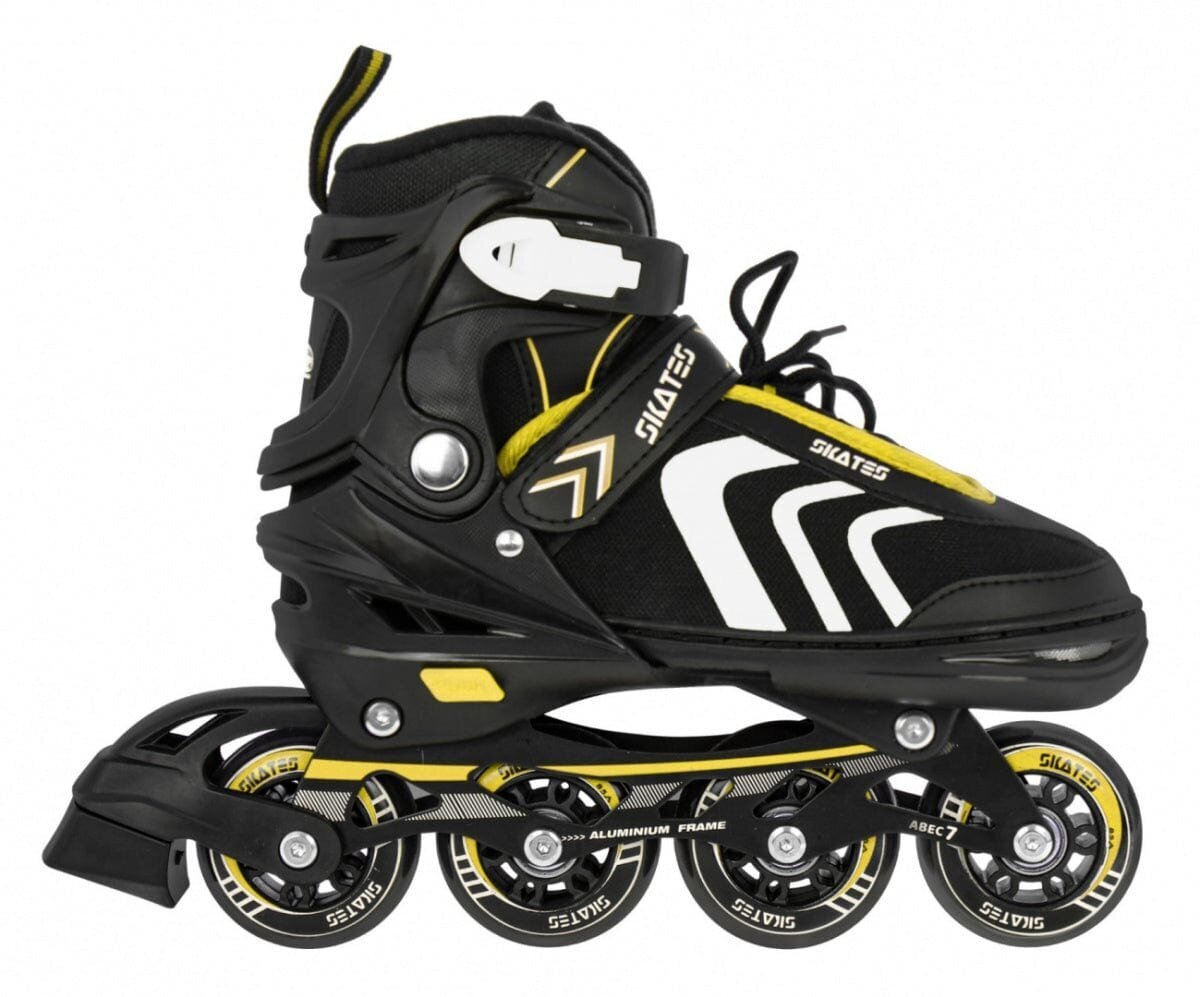 Riedučiai SporTrike Skates 4in1, geltoni kaina ir informacija | Riedučiai | pigu.lt