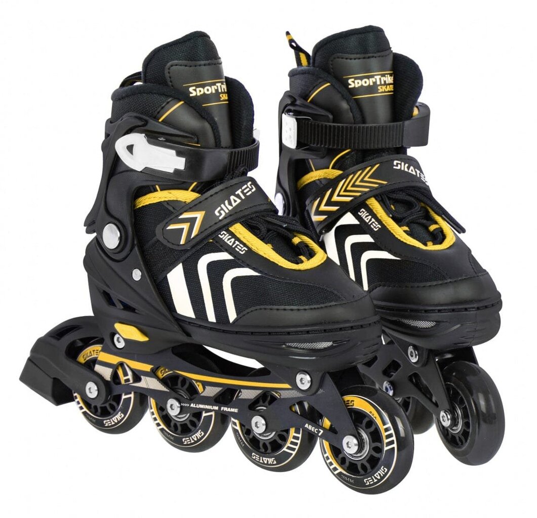 Riedučiai SporTrike Skates 4in1, geltoni kaina ir informacija | Riedučiai | pigu.lt