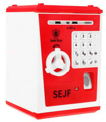 Vaikiška taupyklė - seifas, raudona kaina ir informacija | Originalios taupyklės | pigu.lt