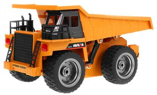 R/C automobilis 2.4 G Metal dump truck Cab, geltonas kaina ir informacija | Žaislai berniukams | pigu.lt