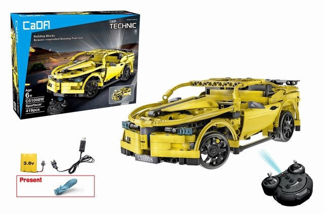 R/C lenktyninis automobilis 419 EE, geltonas kaina ir informacija | Žaislai berniukams | pigu.lt