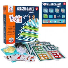 Stalo žaidimų rinkinys 16 in 1 kaina ir informacija | Stalo žaidimai, galvosūkiai | pigu.lt