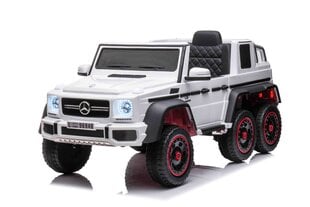 Vienvietis vaikiškas elektromobilis Mercedes G63 6x6 AMG, baltas цена и информация | Электромобили для детей | pigu.lt