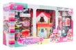 Sulankstomas lėlių namelis su figūrėlėmis, rožinis kaina ir informacija | Žaislai mergaitėms | pigu.lt