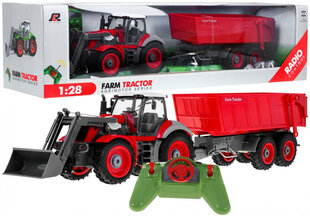 Nuotoliu valdomas traktorius Red Trailer 2.4 GHz, raudonas kaina ir informacija | Žaislai berniukams | pigu.lt