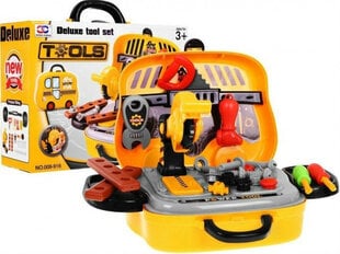 Įrankių rinkinys Techie Suitcase Vehicle, geltonas kaina ir informacija | Žaislai berniukams | pigu.lt
