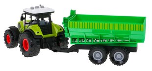 Traktorius su priekaba, žalias kaina ir informacija | Žaislai berniukams | pigu.lt