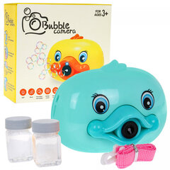 Žaislinė kamera - muilo burbulų aparatas, mėlynas цена и информация | Игрушки для песка, воды, пляжа | pigu.lt