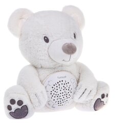 Pliušinis meškiukas su garsų funkcija Teddy Bear, baltas цена и информация | Игрушки для малышей | pigu.lt