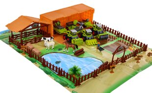 Ūkio rinkinys su traktoriais Mega Farm Set цена и информация | Игрушки для мальчиков | pigu.lt