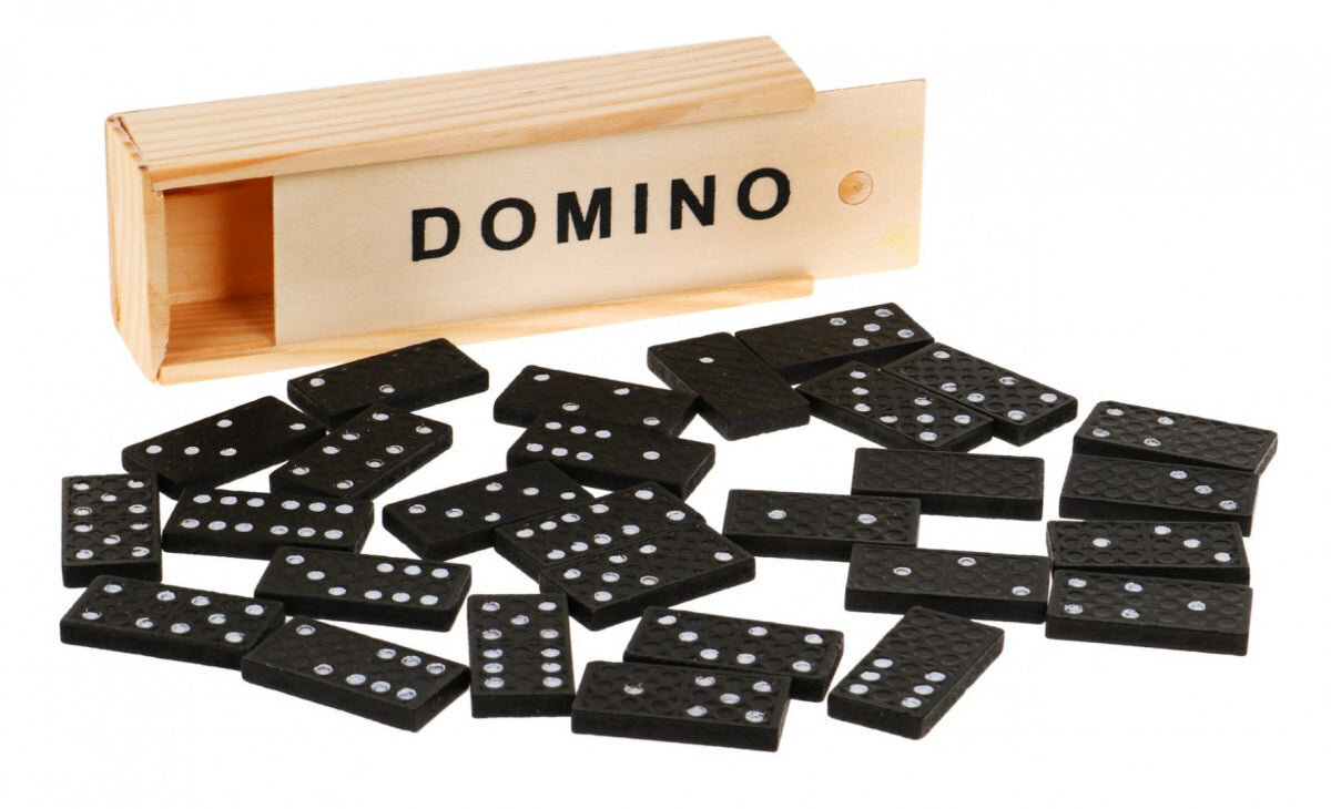 Stalo žaidimas Domino Wooden kaina ir informacija | Stalo žaidimai, galvosūkiai | pigu.lt