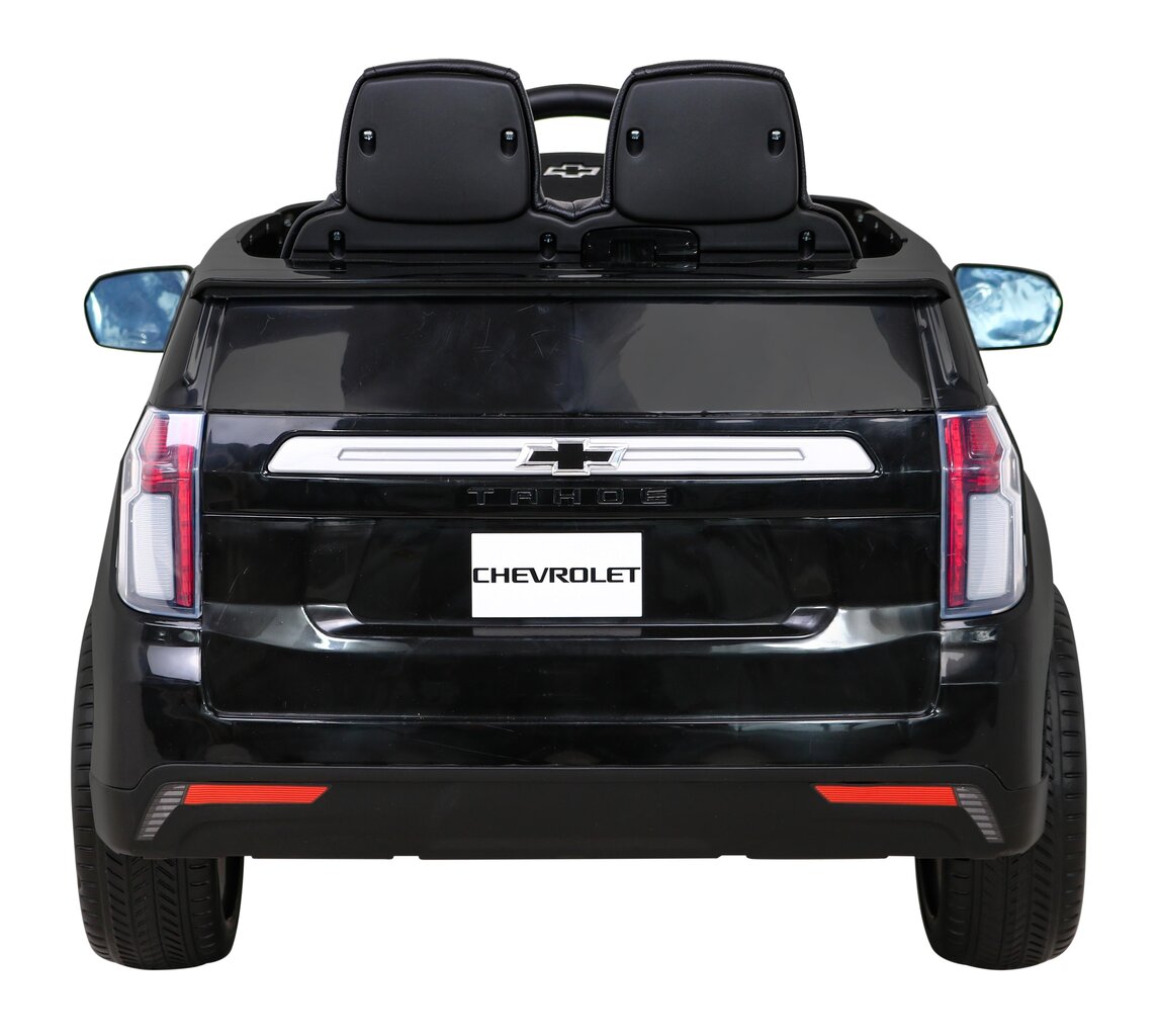 Vienvietis vaikiškas elektromobilis Chevrolet Tahoe, juodas kaina ir informacija | Elektromobiliai vaikams | pigu.lt