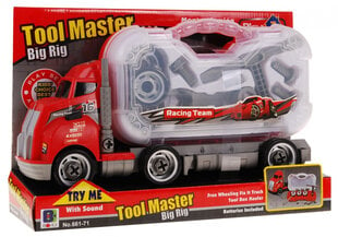 Sunkvežimis su įrankių lagaminu kaina ir informacija | Žaislai berniukams | pigu.lt