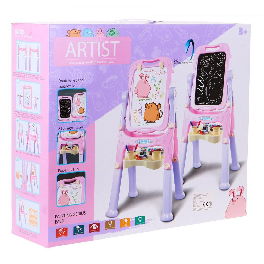 Vaikiška piešimo lenta Artist, rožinė цена и информация | Žaislai mergaitėms | pigu.lt