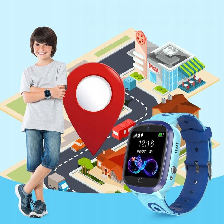 KidWatch A9s Pro Blue kaina ir informacija | Išmanieji laikrodžiai (smartwatch) | pigu.lt