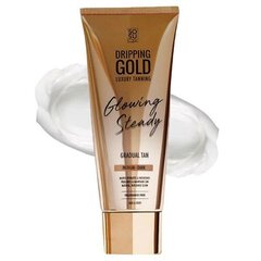 Savaiminio įdegio kremas Dripping Gold Glowing Steady Gradual Tan Medium/Dark, 200 ml kaina ir informacija | Savaiminio įdegio kremai | pigu.lt