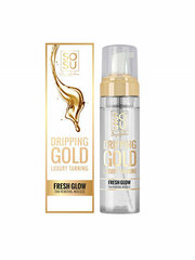 Kūno putos įdegiui šalinti SoSu Dripping Gold Fresh Glow, 150 ml kaina ir informacija | Kūno kremai, losjonai | pigu.lt