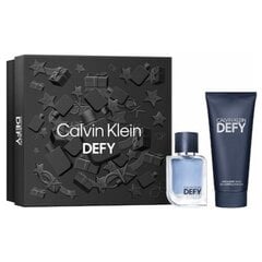 Rinkinyje yra Calvin Klein Defy: tualetinis vanduo EDT 40 ml + dušo želė 100 ml kaina ir informacija | Kvepalai vyrams | pigu.lt