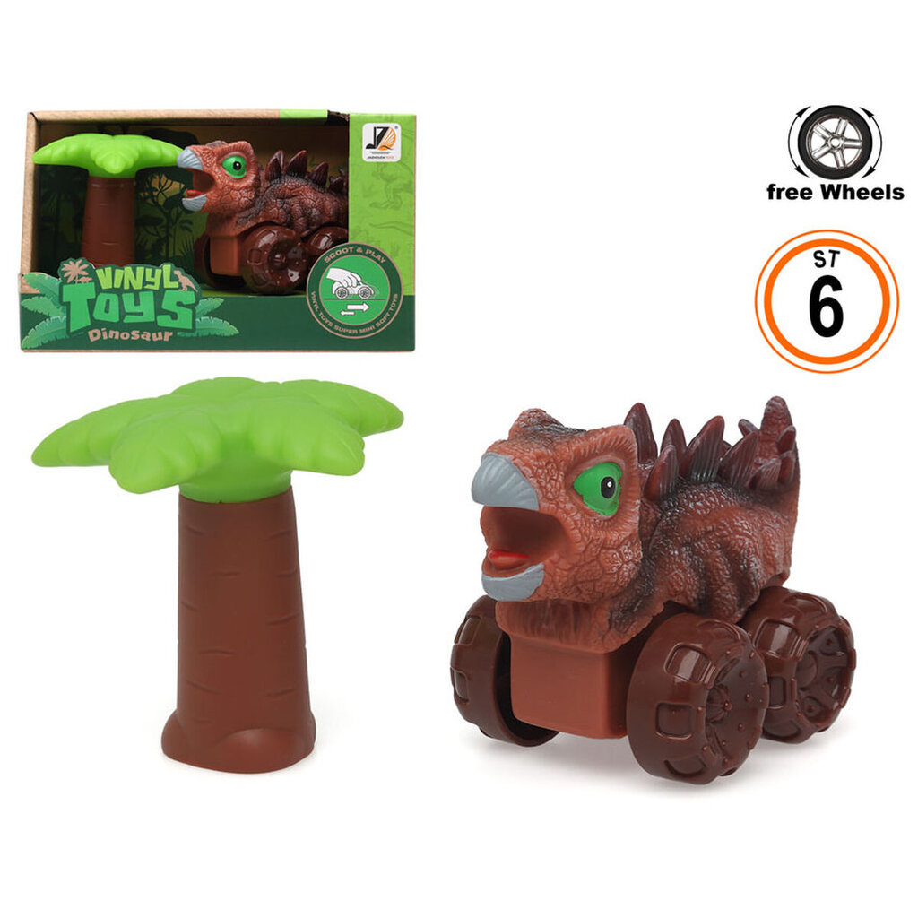 Žaislinė mašinėlė Dinosaur Series, ruda цена и информация | Žaislai berniukams | pigu.lt