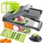 Daržovių pjaustyklė, 11 dalių kaina ir informacija | Virtuvės įrankiai | pigu.lt