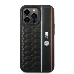 BMW M Hexagonal Pattern Case for iPhone 14 Pro Max Black цена и информация | Чехлы для телефонов | pigu.lt