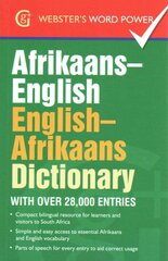 Afrikaans-English, English-Afrikaans Dictionary: With Over 28,000 Entries kaina ir informacija | Užsienio kalbos mokomoji medžiaga | pigu.lt