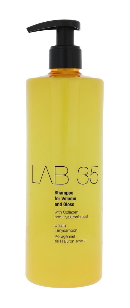 Apimtį ir blizgesį suteikiantis plaukų šampūnas Kallos Lab 35 Volume & Gloss 500 ml цена и информация | Šampūnai | pigu.lt