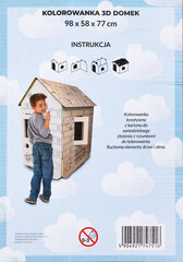 Картонный домик для рисования цена и информация | Развивающие игрушки | pigu.lt