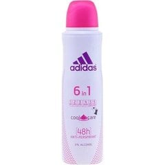 Purškiamas dezodorantas moterims Adidas 6 in 1 150 ml kaina ir informacija | Dezodorantai | pigu.lt