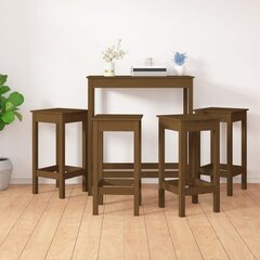 3-ių dalių baro baldų komplektas, rudas цена и информация | Комплекты мебели для столовой | pigu.lt