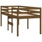 Aukšta lova, medaus ruda, 75x190cm, pušies medienos masyvas kaina ir informacija | Lovos | pigu.lt