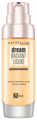 Makiažo pagrindas Maybelline Dream Satin Liquid SPF13 30 ml, 21 Nude цена и информация | Пудры, базы под макияж | pigu.lt