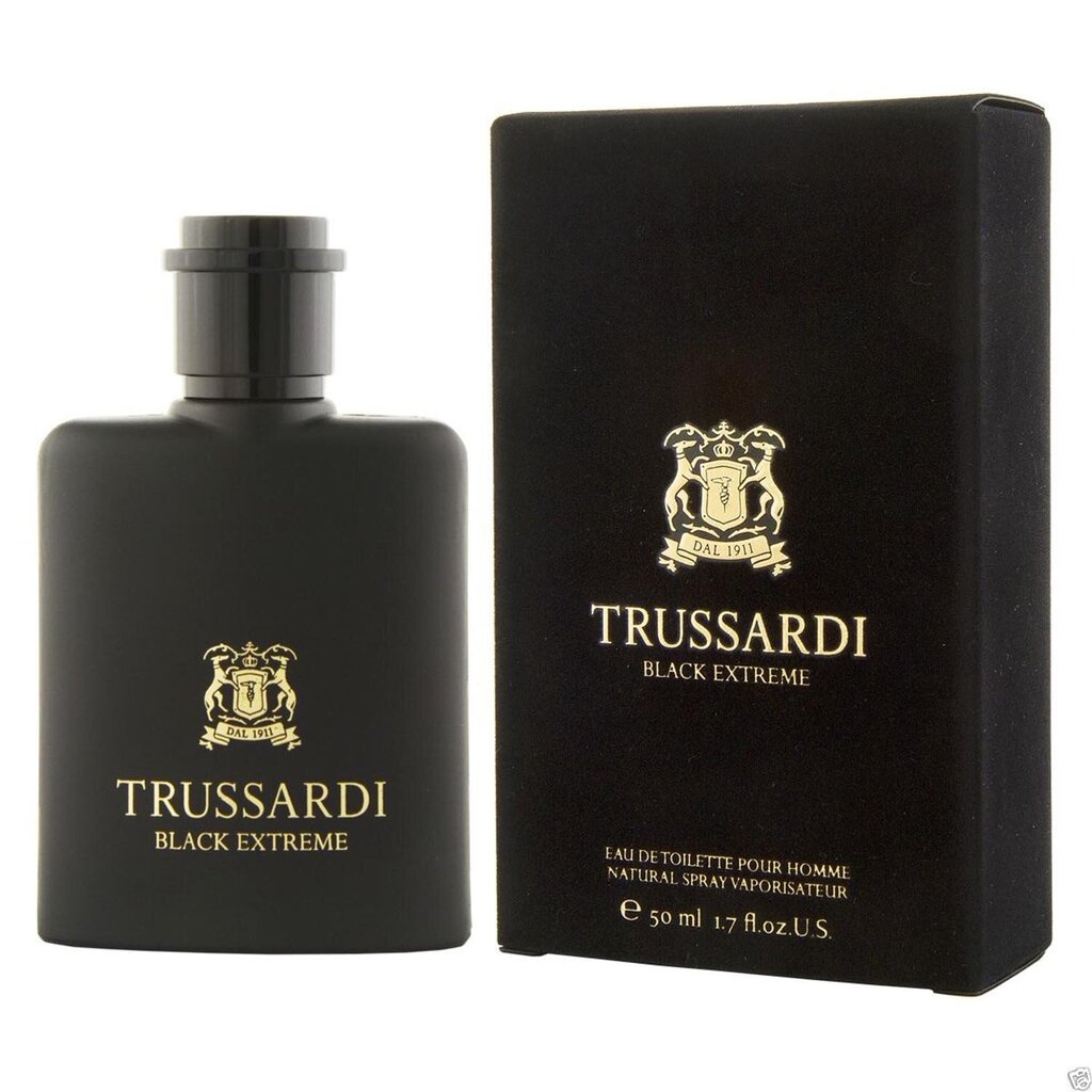 Tualetinis vanduo Trussardi Black Extreme EDT vyrams 50 ml цена и информация | Kvepalai vyrams | pigu.lt