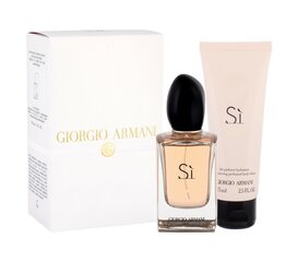 Rinkinys Giorgio Armani Si: EDP moterims 100 ml + kūno losjonas 75 ml kaina ir informacija | Kvepalai moterims | pigu.lt