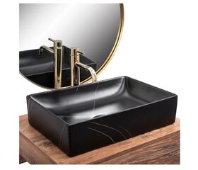 rea inga inga black marble mat умывальник со столешницей цена и информация | Раковины | pigu.lt