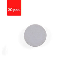 Baltos lentos magnetai BI-Office 30 mm, 10 vnt., 2 vnt. kaina ir informacija | Kanceliarinės prekės | pigu.lt