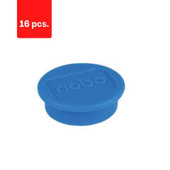 Магниты NOBO, 20 мм, 8 шт., синие, в упаковке 2 шт. цена и информация | Канцелярские товары | pigu.lt