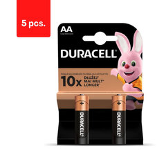 Baterijos DURACELL AA, LR6, 2vnt, pakuotė 5 vnt. kaina ir informacija | Elementai | pigu.lt