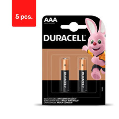 Baterijos DURACELL AAA, LR03, 2vnt, pakuotė 5 vnt. kaina ir informacija | Elementai | pigu.lt